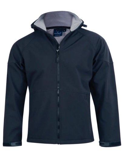 Picture of Winning Spirit, Mens Softshell Full Zip Hoodie